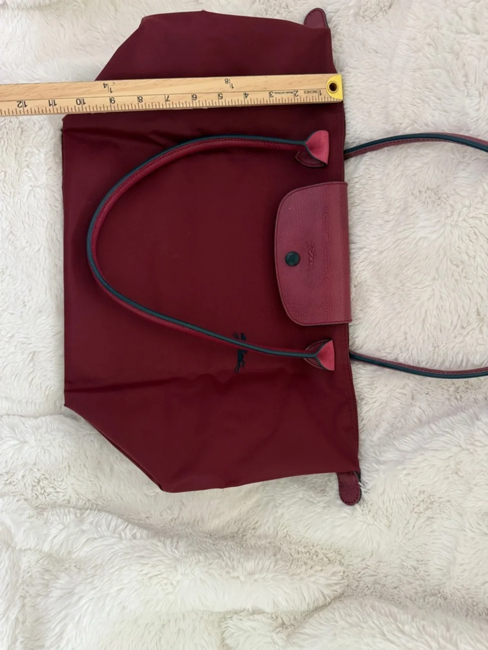 Longchamp Burgundy Nylon Le Pliage Tote - Picture 15 of 15